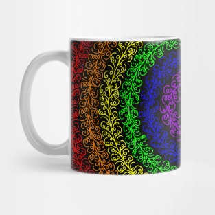 Rainbow Doodle Circles Mug